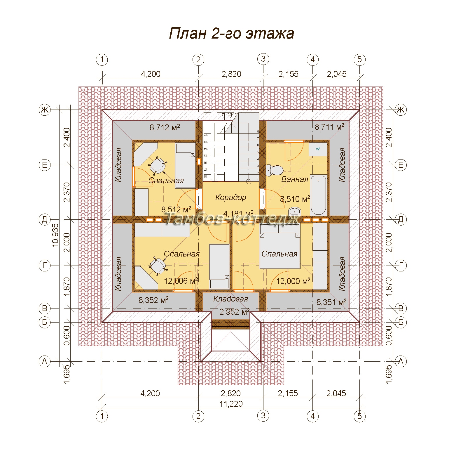 Проект дома площадью 147 м2, фото, описание - заказать в Тамбове